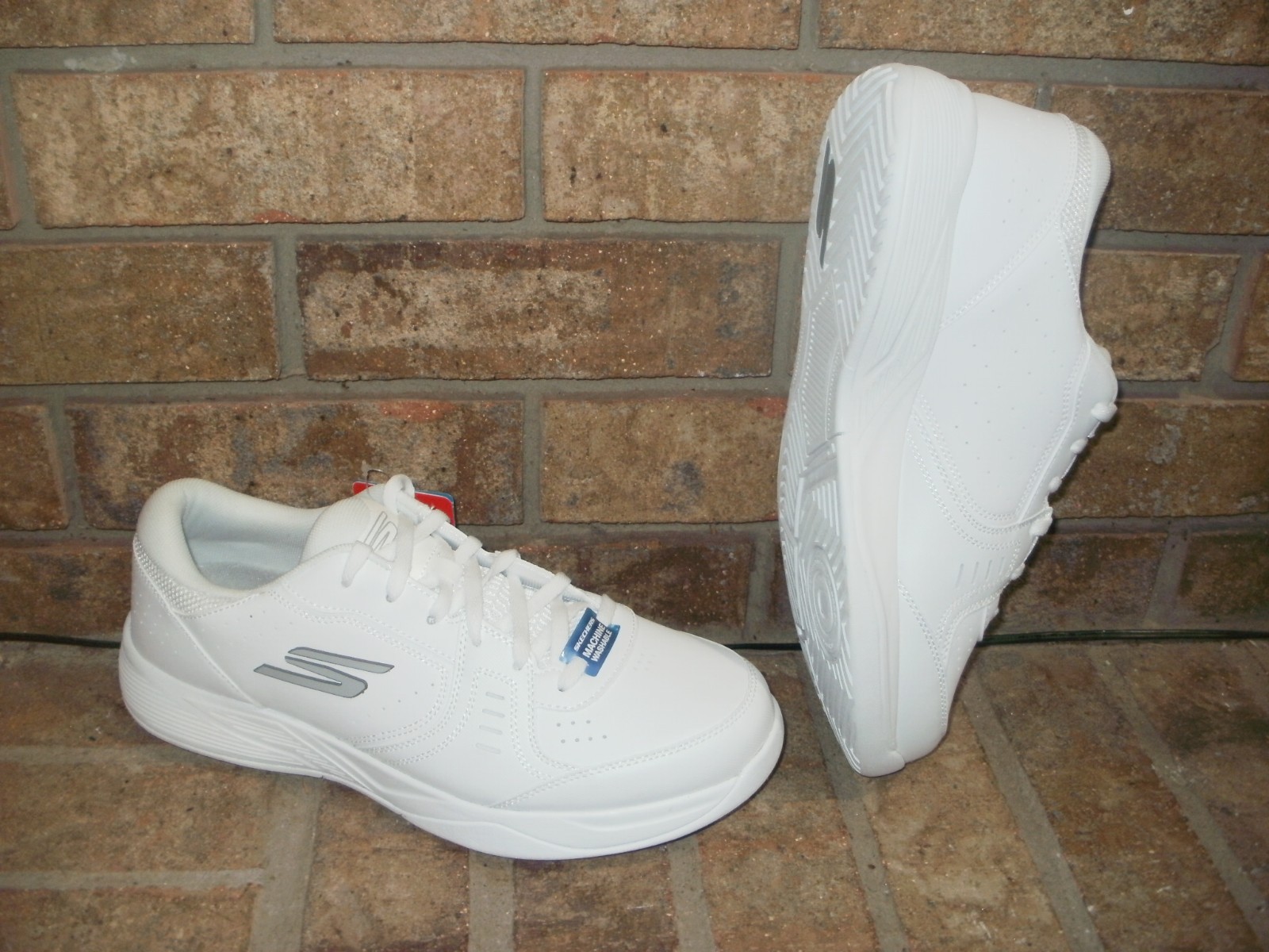 New Skechers Viper Court Smash Lady's Pickleball Shoe/172072 Gray-Blue/MSRP $79