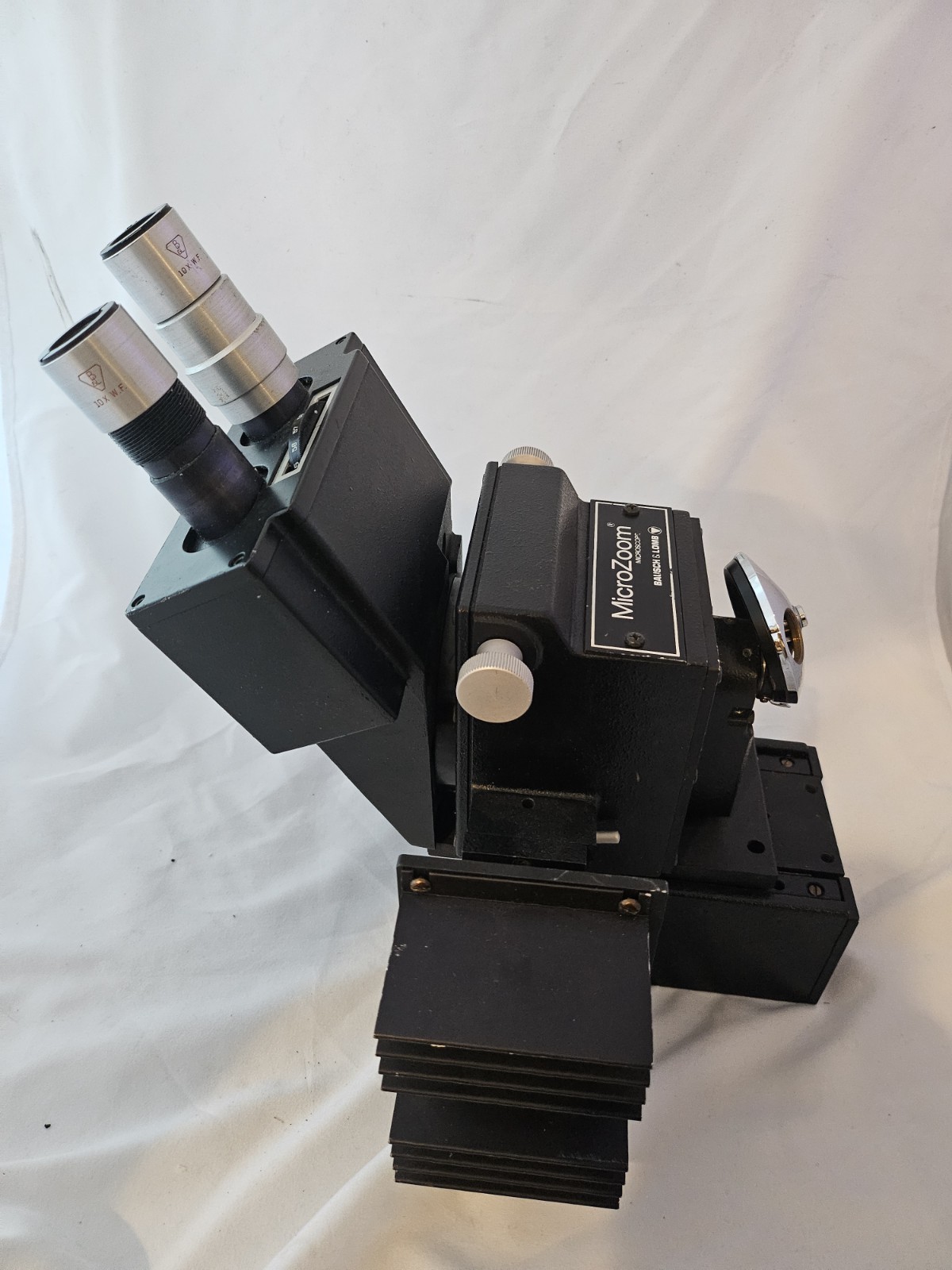 Bausch & Lomb B&L Microzoom Microscope Head Manipulator With Lenses