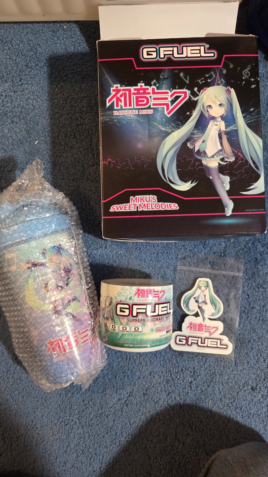 GFUEL Miku’s Sweet Melodies DIVA Collector's Box - NEW  SOLD OUT (HYDRATION)