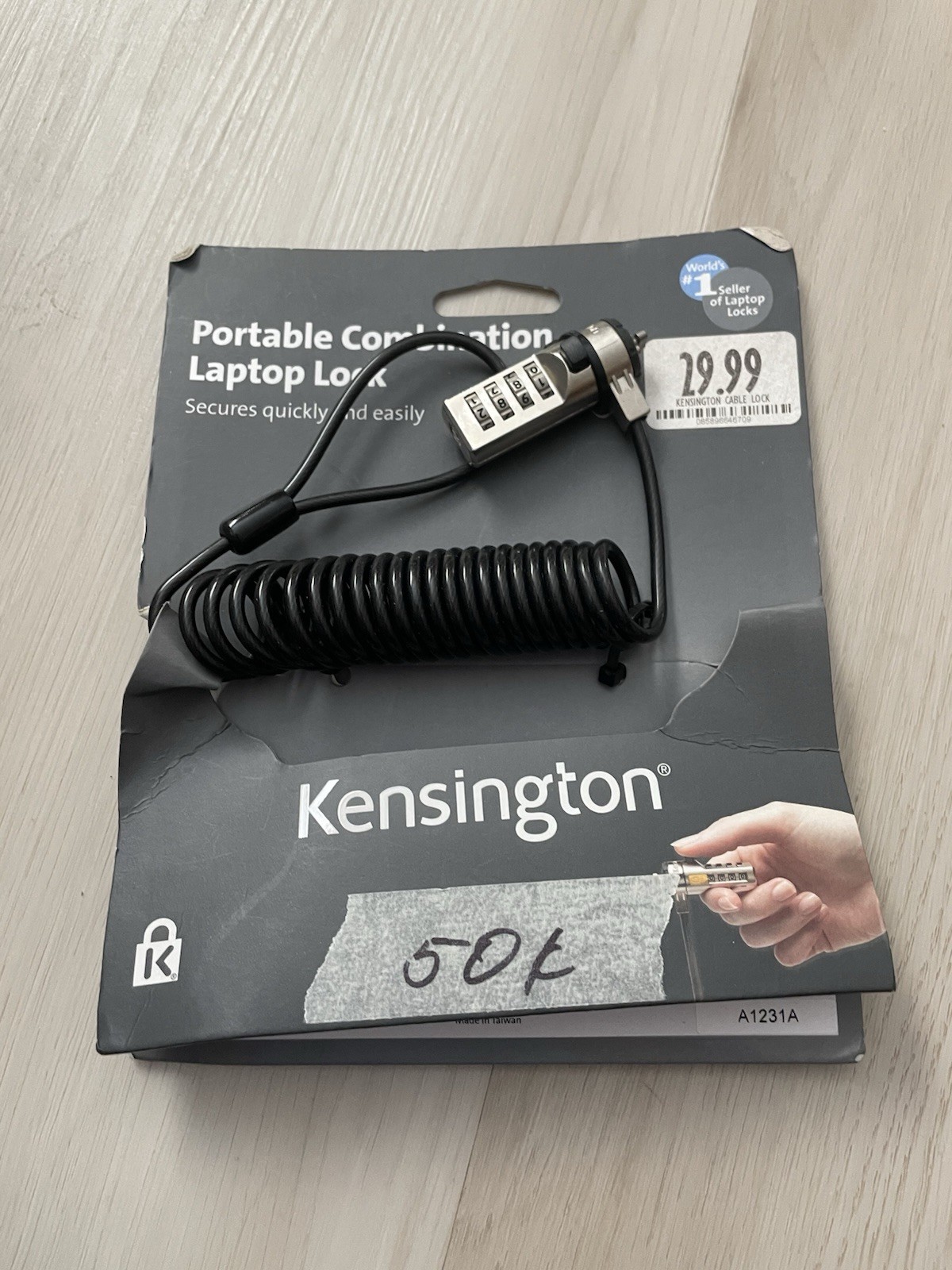 New Kensington K64684US WordLock Portable Combination Laptop Letters Lock Cable