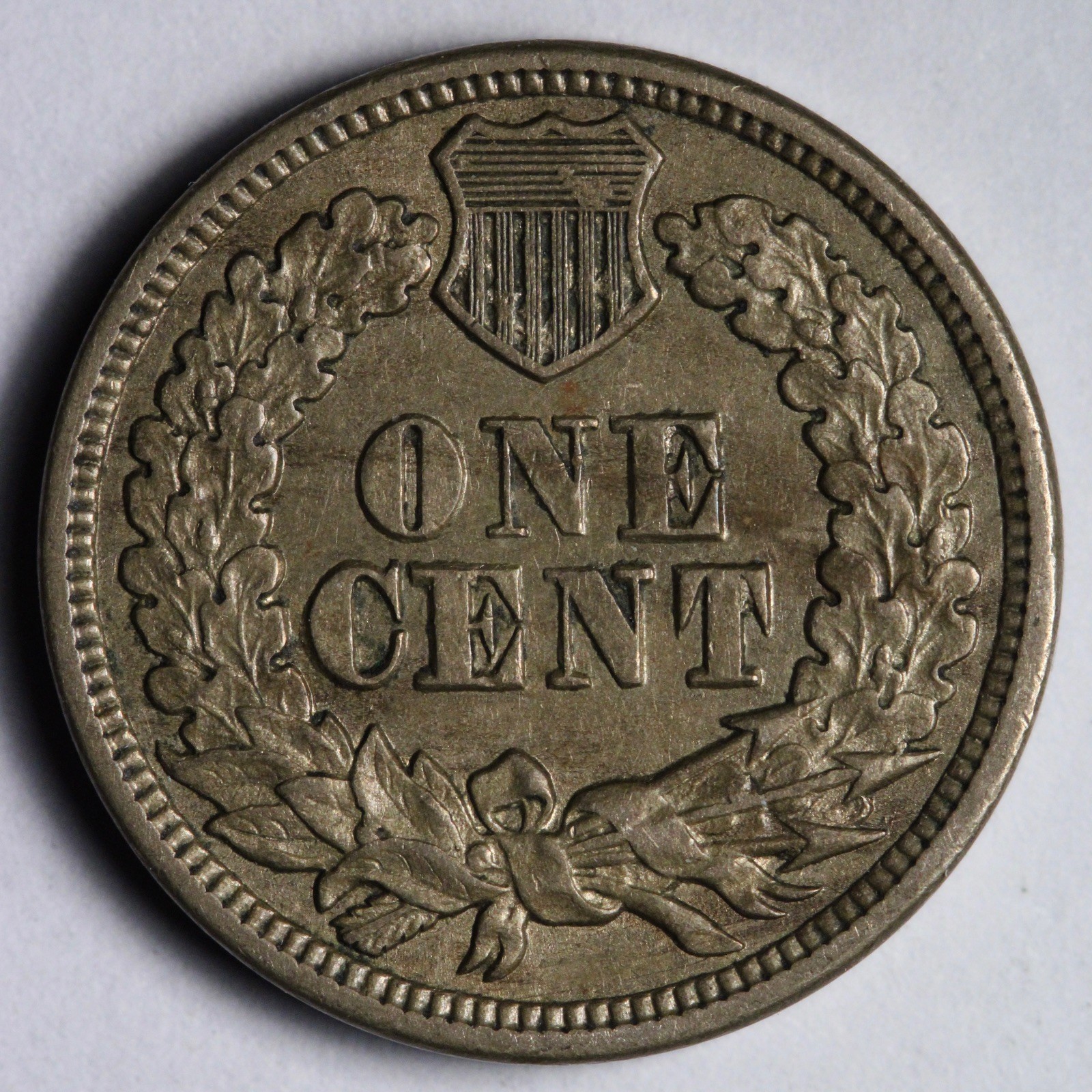 1863 Indian Head Cent Penny AU+ E129 DIFB