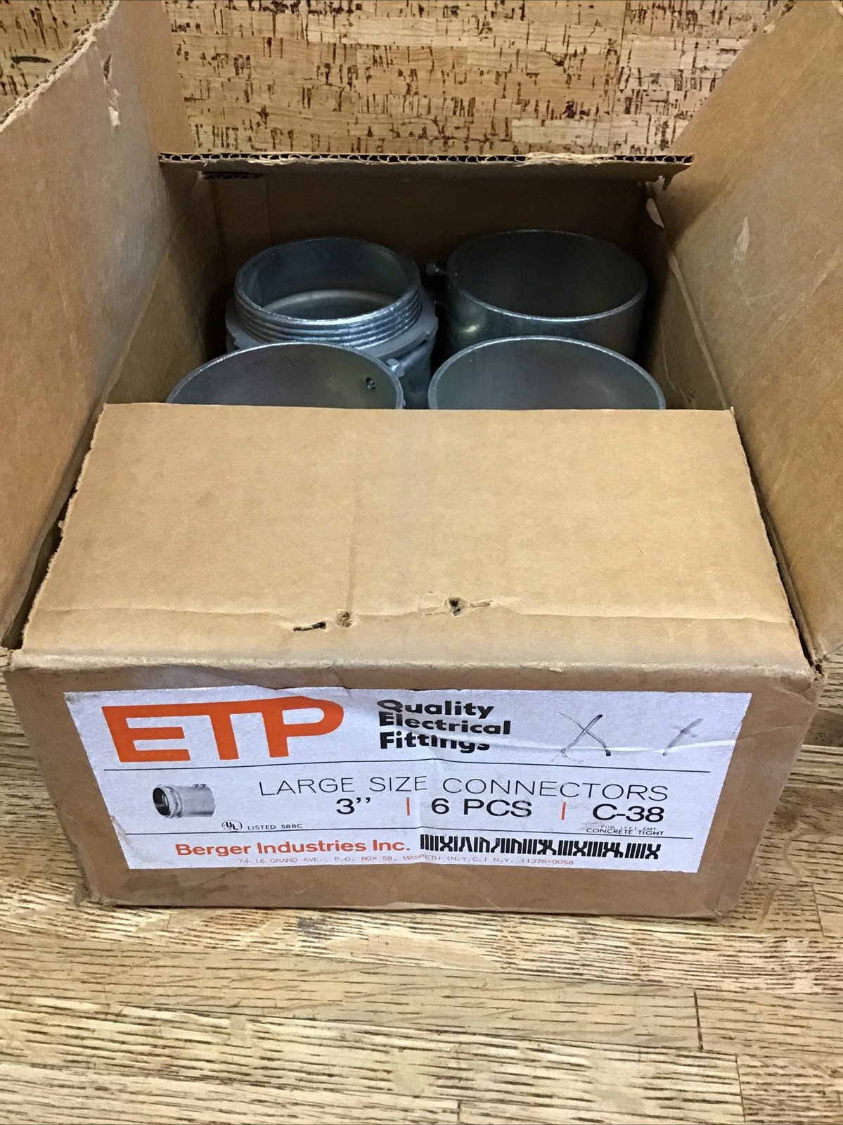 Lot Of 6 ETP 3" Set Screw Connector For EMT IMC Rigid Conduit New