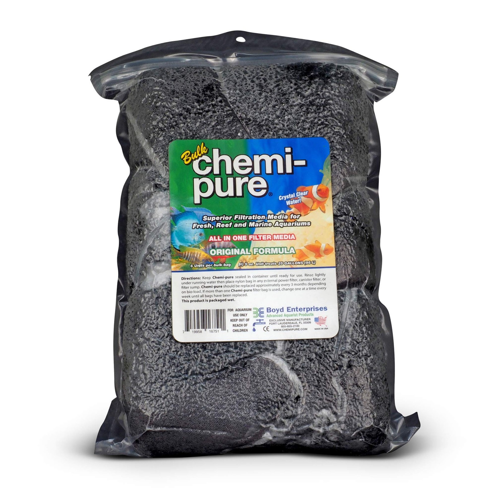 Bulk Chemi-Pure for Aquarium, 5-Ounce, 6-Pack