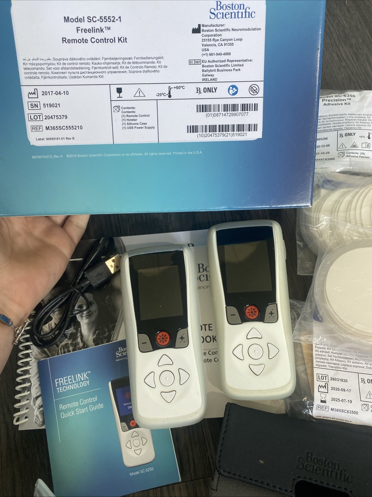 TWO BOSTON SCIENTIFIC Freelink Remote Control Kits Model SC5562-1 With Extras