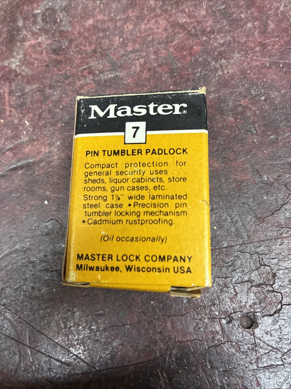 Master No. Seven Small Steel Padlock ￼