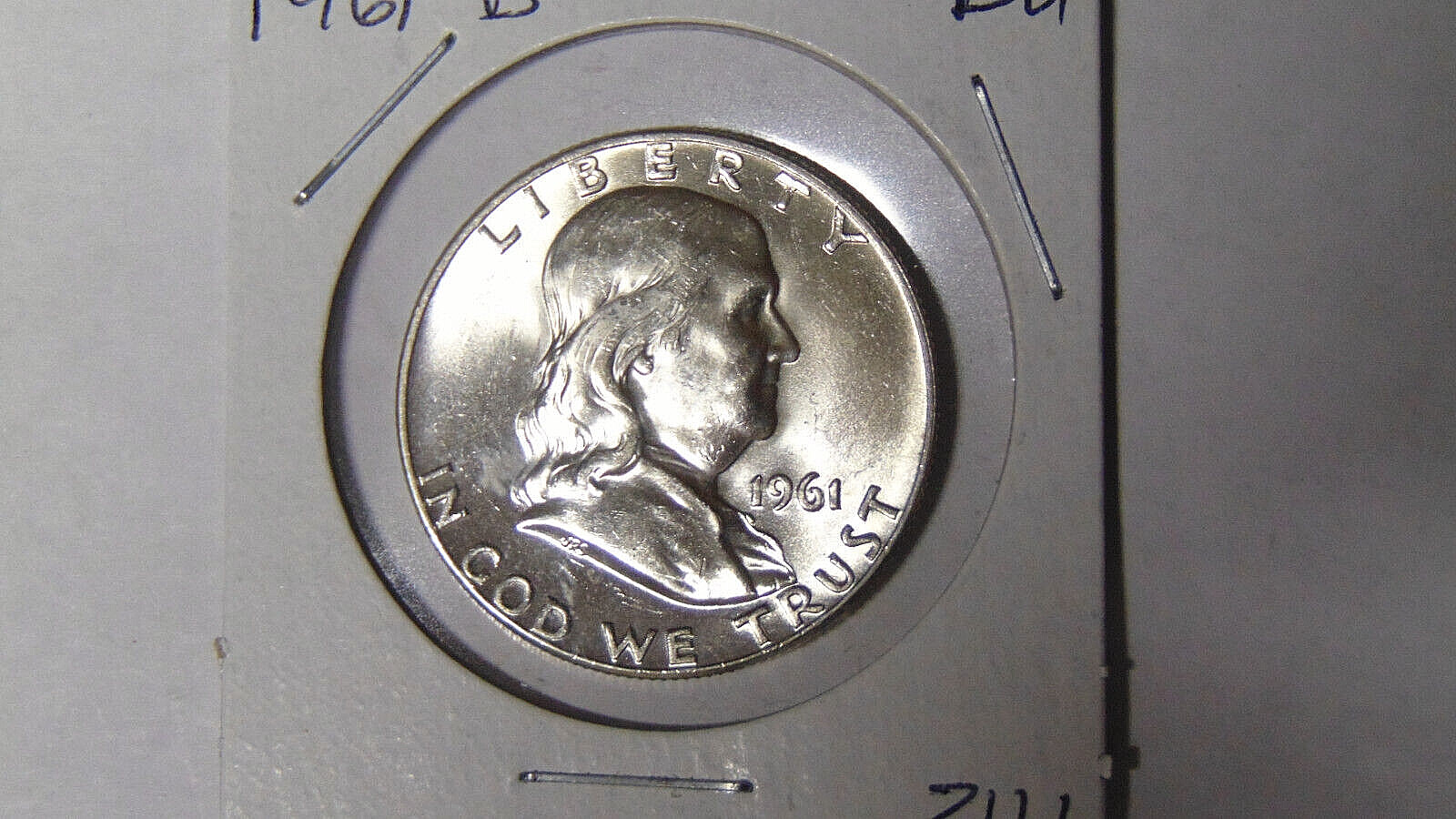 BU 1961-D Franklin Silver Half Dollar Uncirculated Denver Mint (7124)