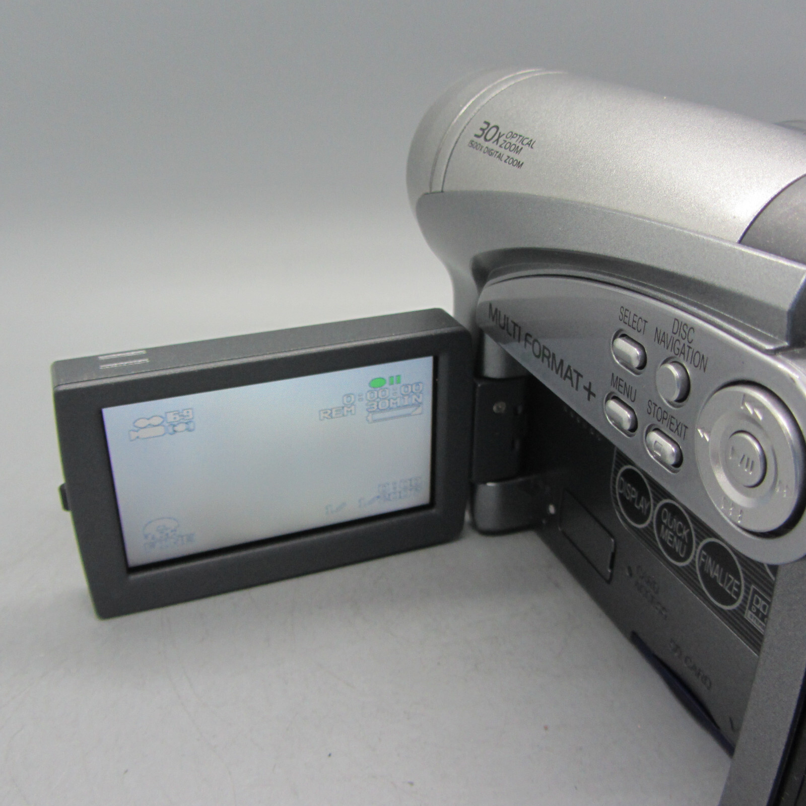 Hitachi DVDCAM DZ-MV5000E Handheld Mini DVD Camcorder Silver Tested