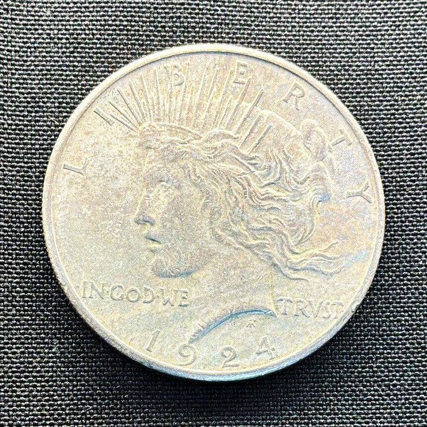1924-S Peace US Silver Dollar $1 - 90% Silver San Francisco Mint