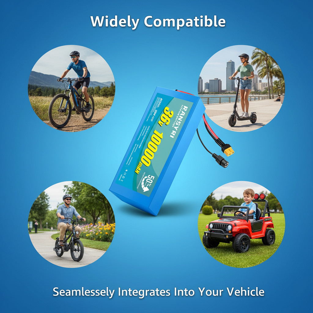 New 36V 10AH lithium Battery