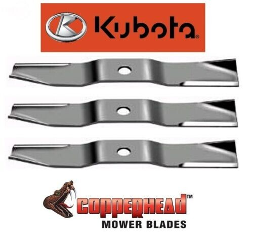 3 USA MADE HEAVY DUTY BLADES FITS KUBOTA K5613-34340 54" Z781, G1800,G1900,G2000