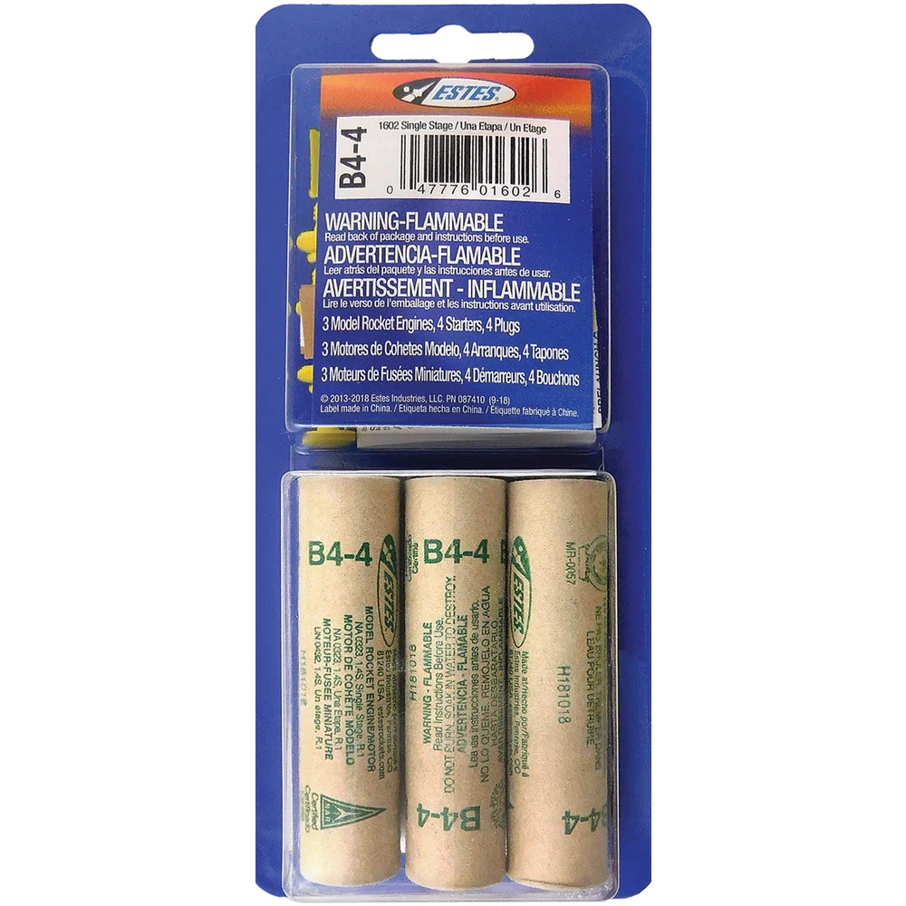 Estes 1602 - B4-4 ENGINES (3 Pack)