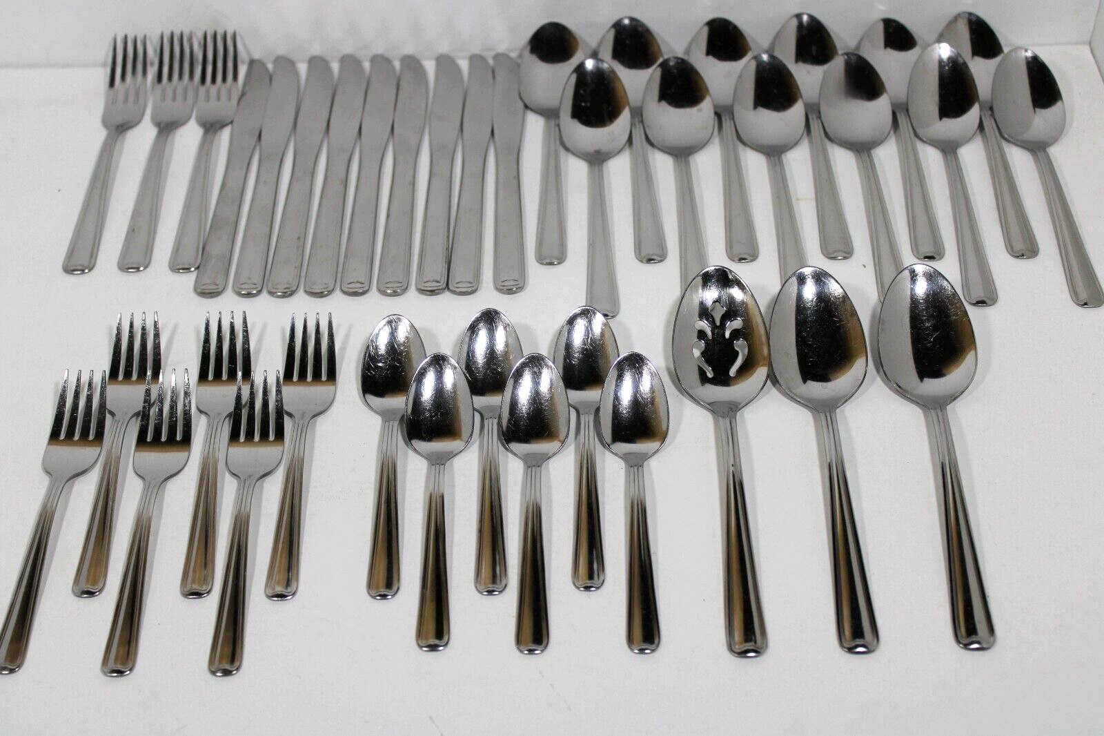 39 Pce. Inox PACIFIC Northland Flatware - Knife, Fork, Spoon, Serving