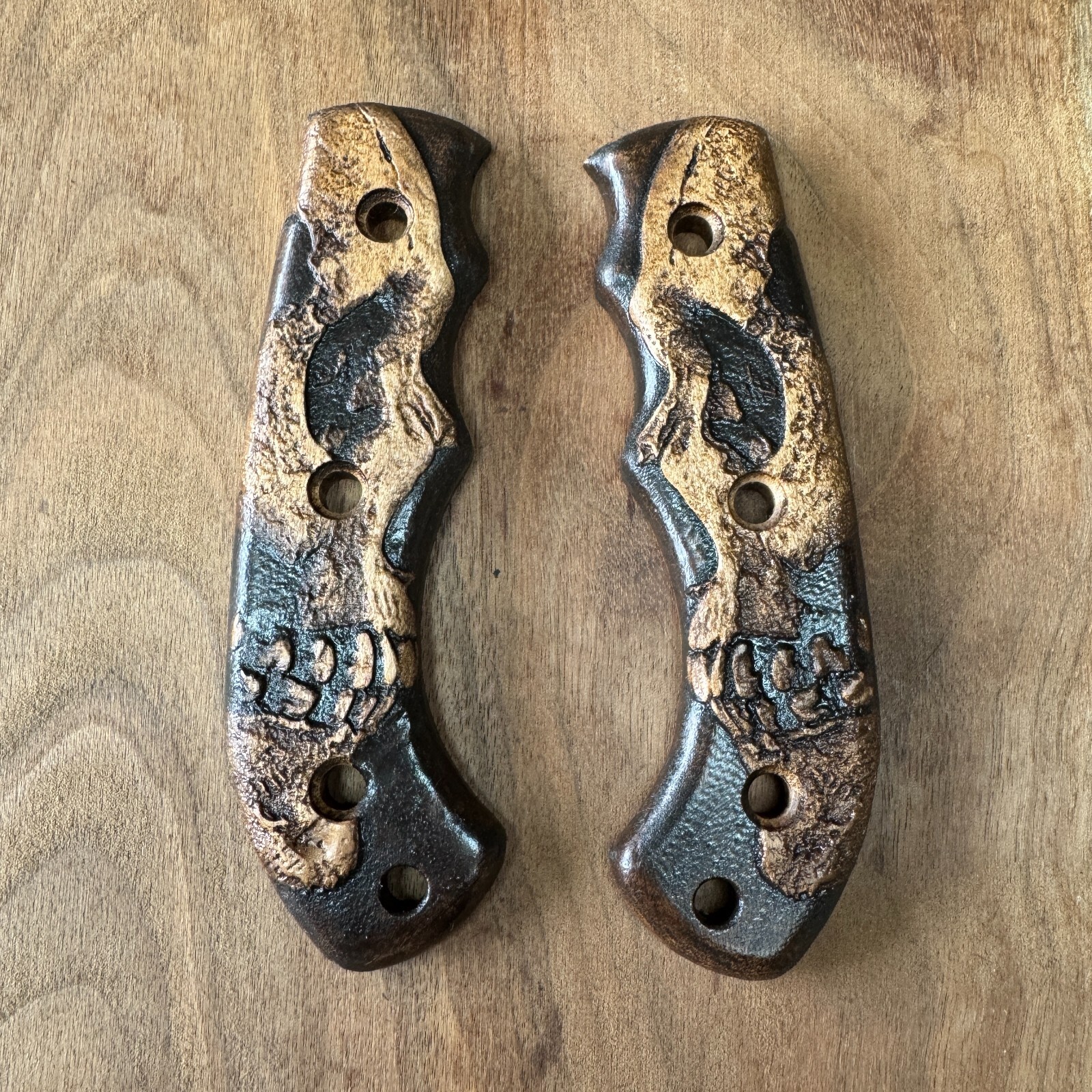 Shadowskull scales compatible with TOPS Tom Brown Tracker knife