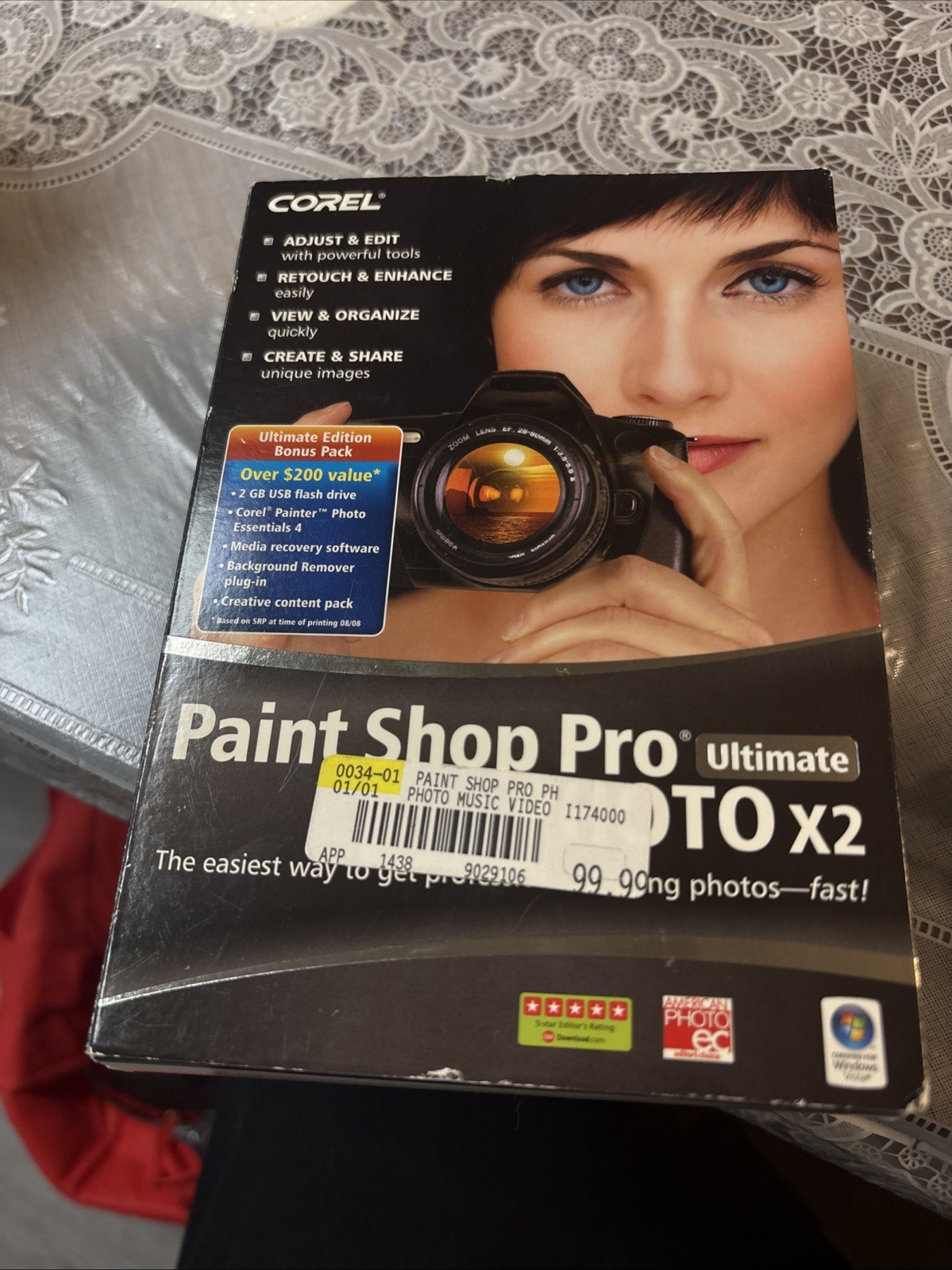 Corel Paintshop Pro Photo X2 Ultimate CD PC Photo Shop Software -