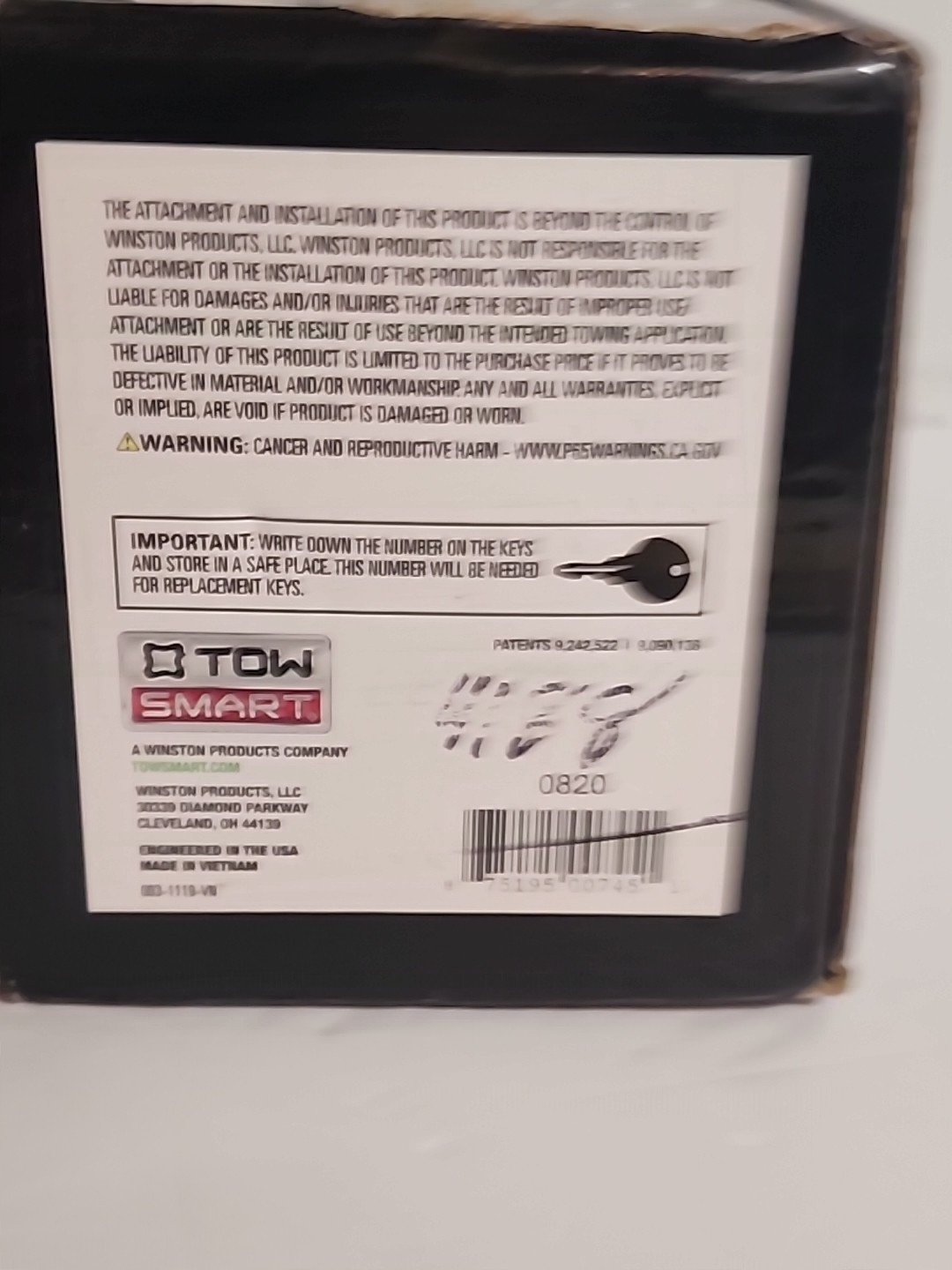TowSmart Pro Class Heavy-Duty Coupler Lock Kit