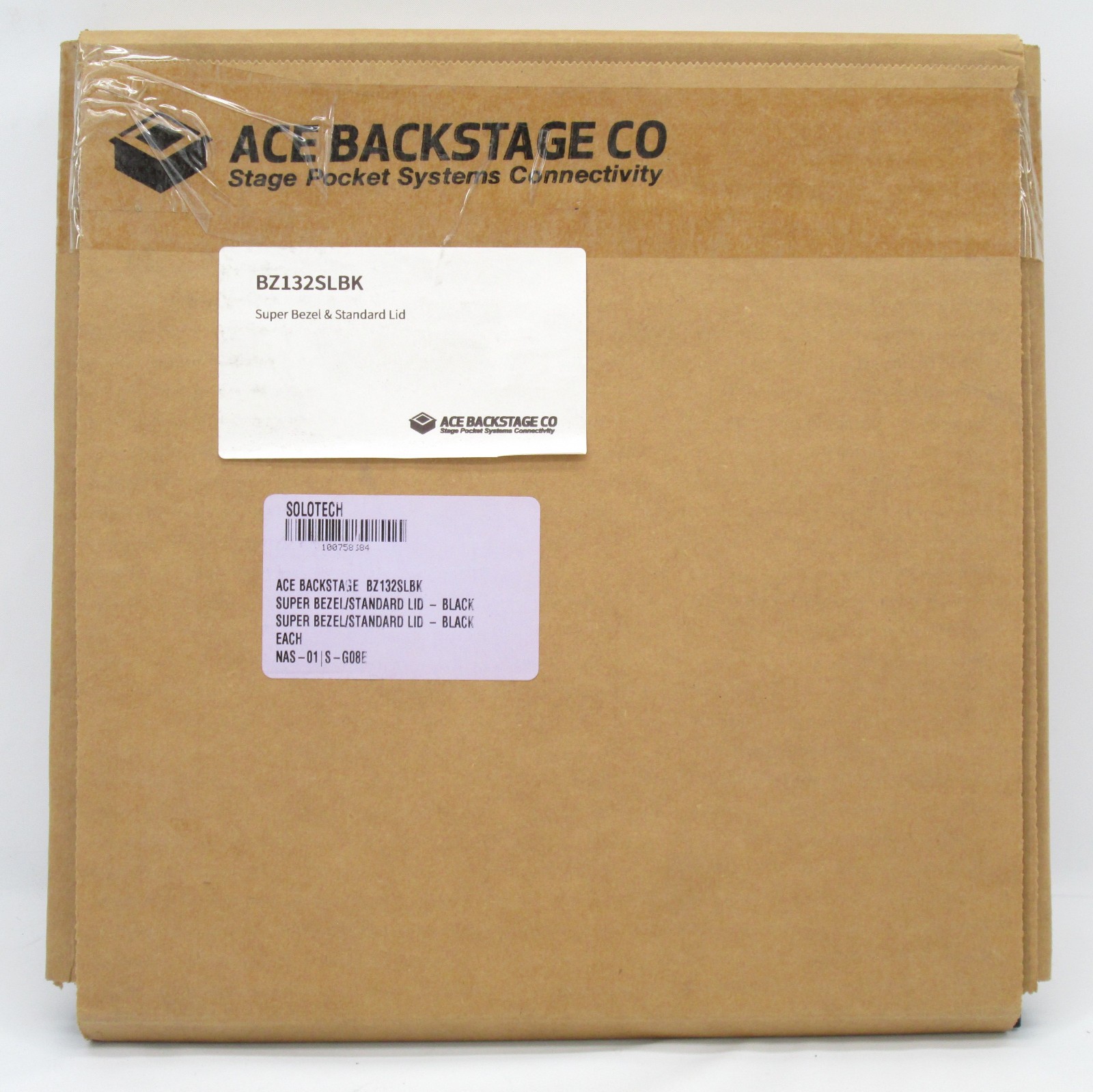 ACE BACKSTAGE 132SLBK Stage Super Pocket Standard Lid Bezel in Black
