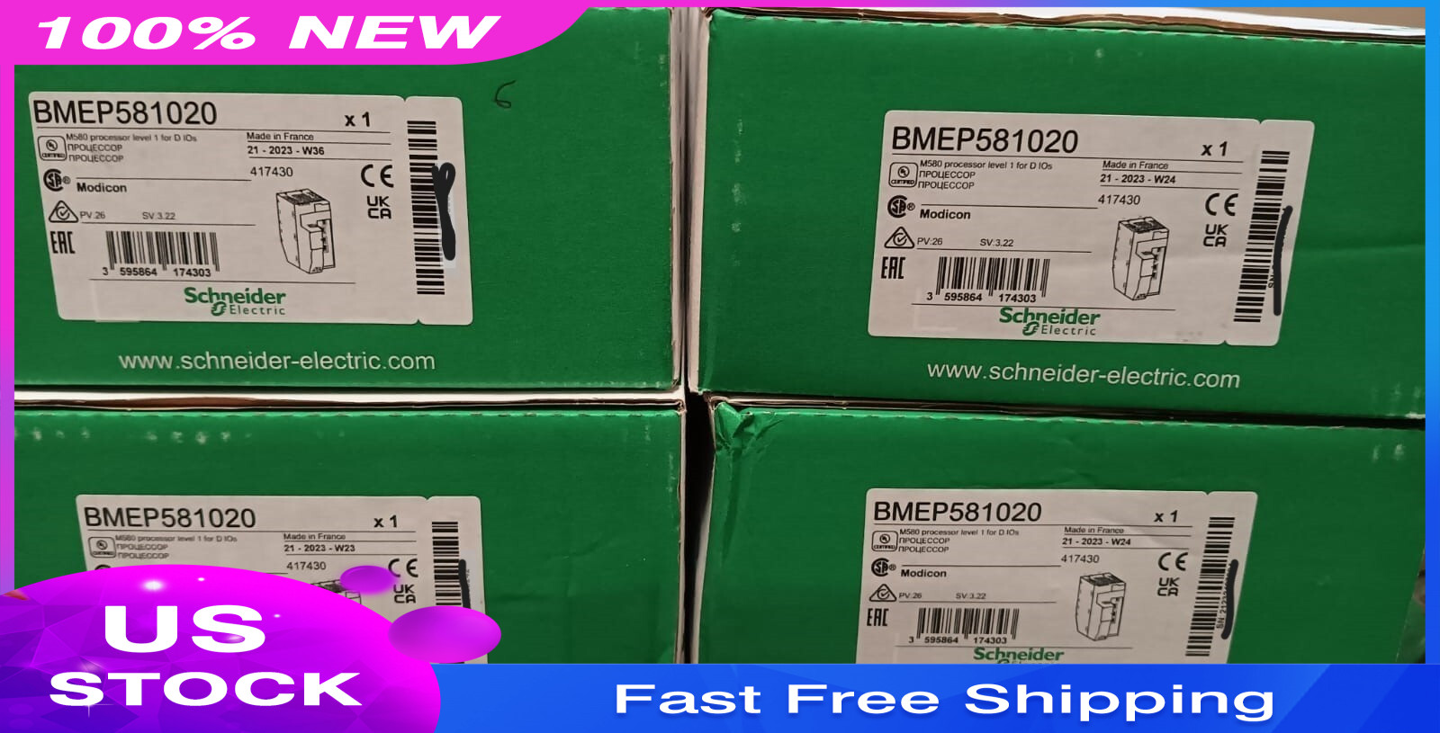 Schneider Electric BMEP581020 Modicon M580 Controller Module Fast Free Ship