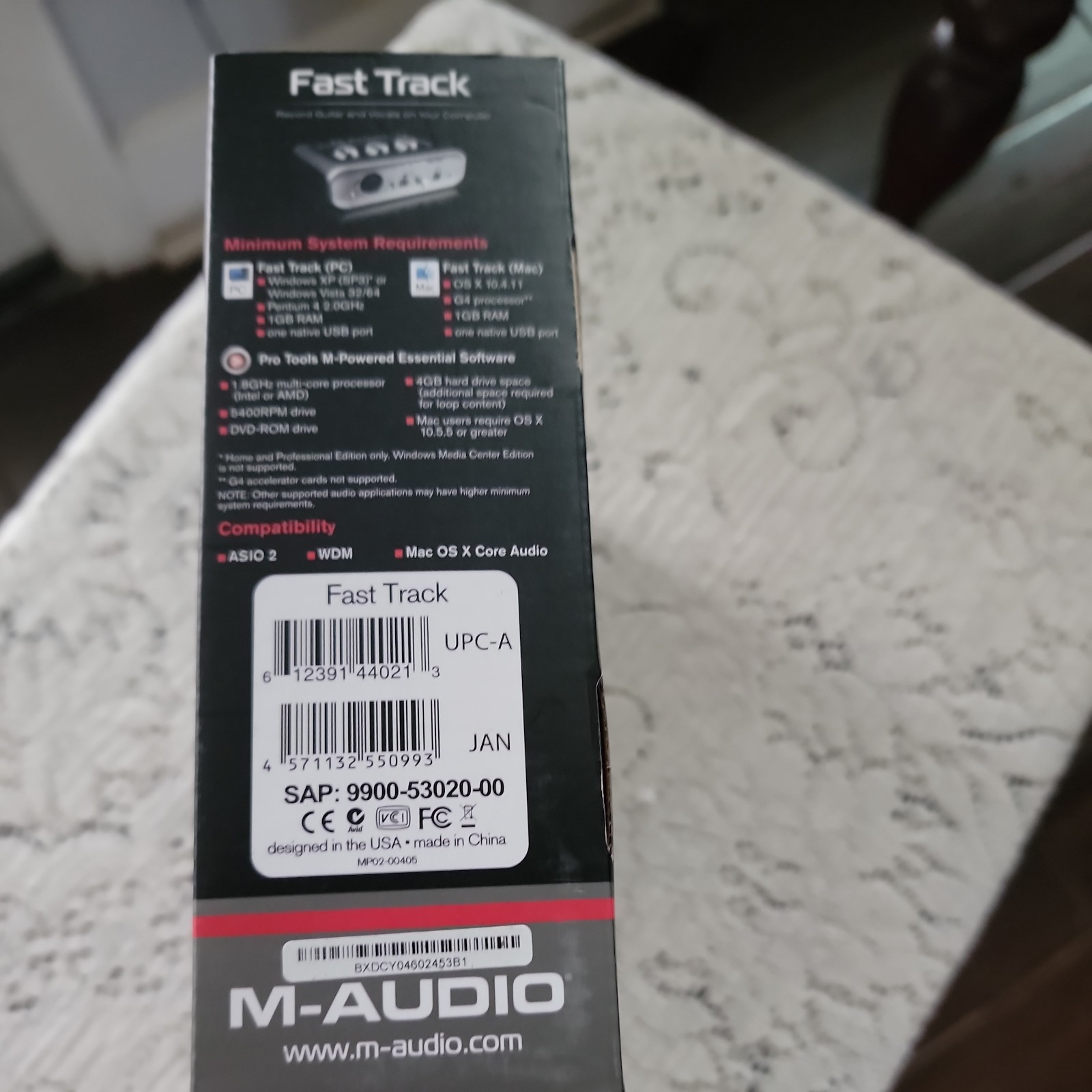 M-AUDIO FAST TRACK PRO DIGITAL RECORDING INTERFACE - In original box