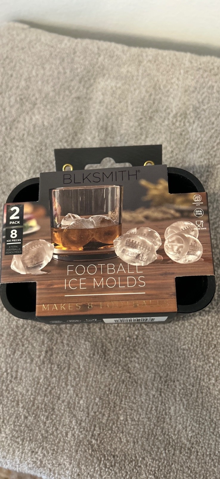 Football Ice Molds 2 pack