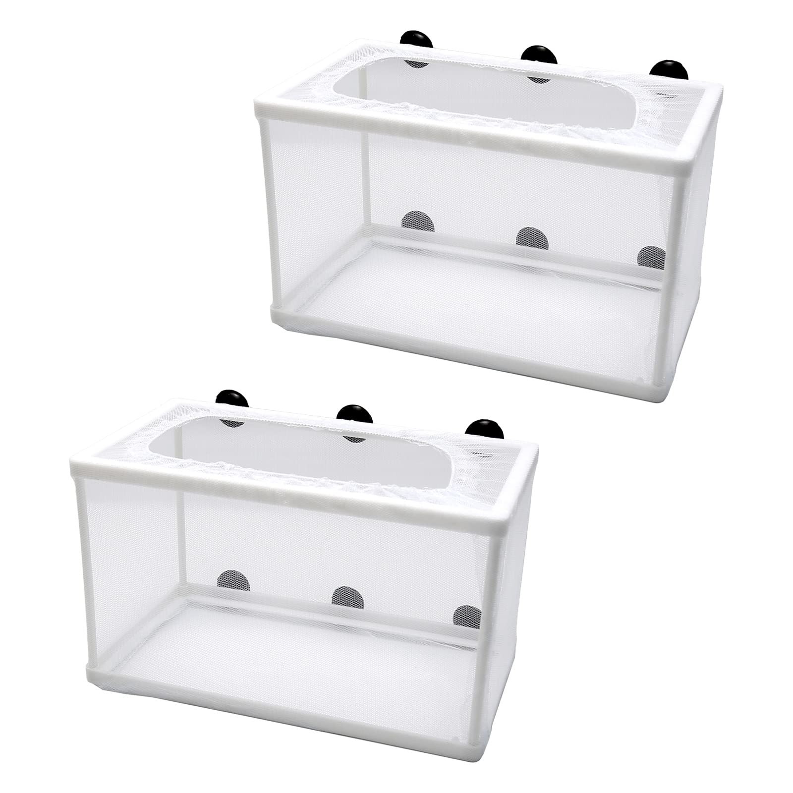 2 PCS Fish Tank Breeder Net Isolation Hatching Box Plastic Separation