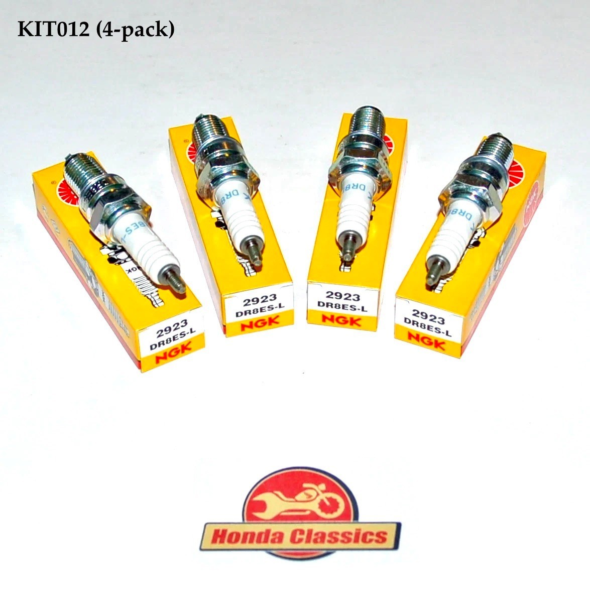 NGK DR8ES-L Spark Plug Set (4-pack). KIT012