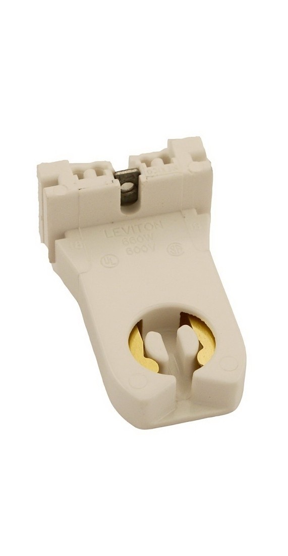 Leviton 13357-N 13357-N Lamp Holder, 600 V, 660 W, Urea Housing Material, White