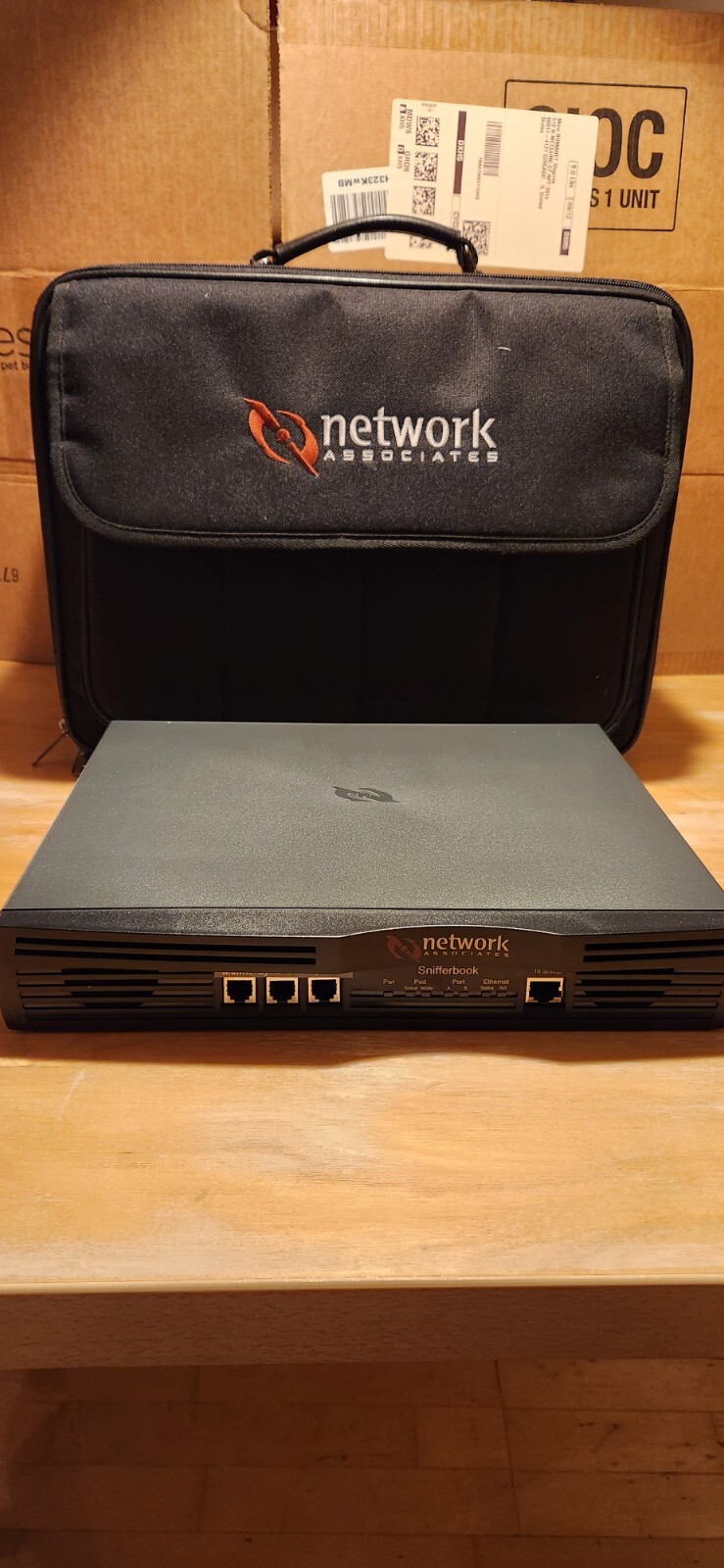 Network Associates Snifferbook with Original Carrying Case Excellent Condition