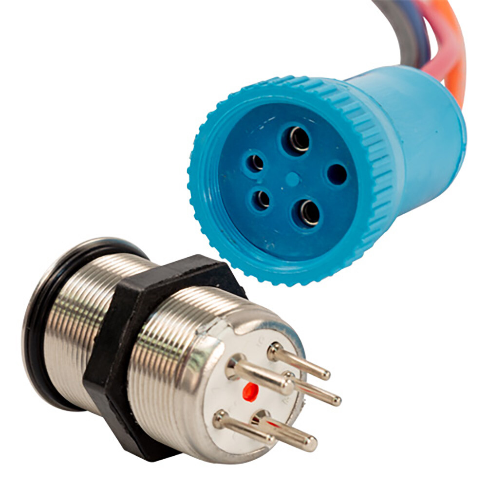 Bluewater Push Button Switch 22mm Double Momentary Contact Blue Green Red LED