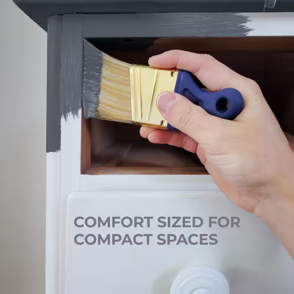 2 In. Shortcut Polyester Angled Sash Brush for All Paint Types