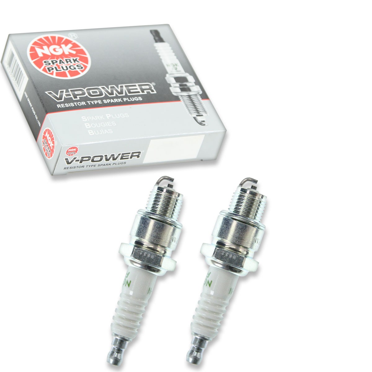 2 pc NGK 4495 BPZ8H-N-10 V-Power Spark Plugs for 4121 33-816837Q 33-816837B ya