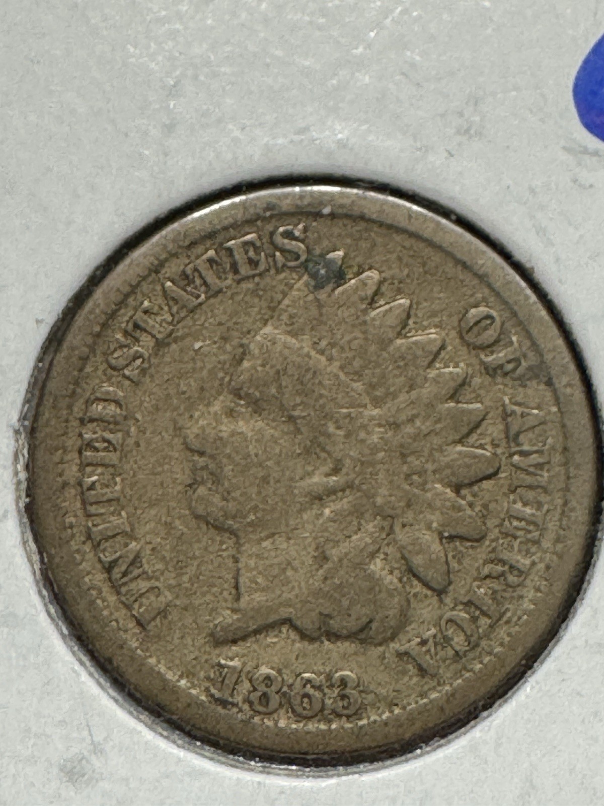 1863 Indian Head Cent, Copper Nickel, Better Date, 99c shipping