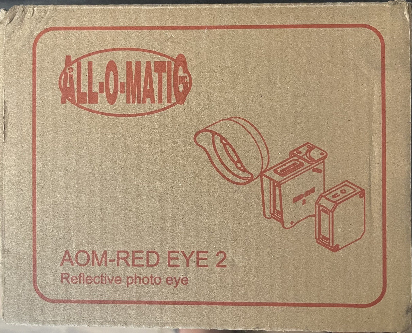 All-O-Matic AOM-RED Eye 2 Reflective Monitored Photo Eye Reflective Eye