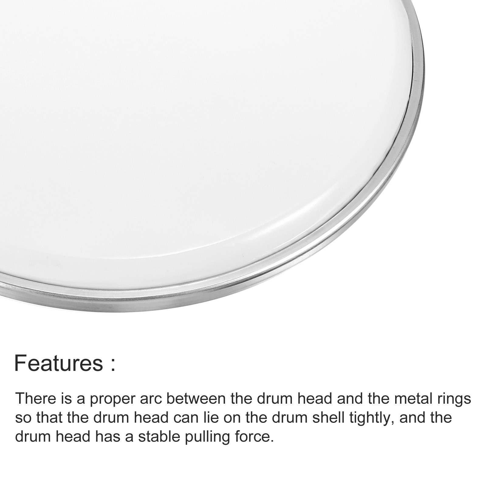 12 Inch Drum Head Drum Skin Drum Player Gift Beige 2pcs