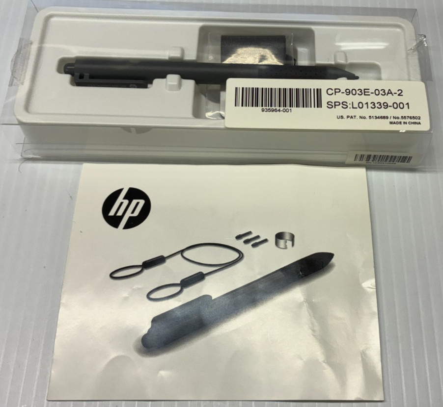 NEW HP X360 EMR Pen with Eraser Stylus Black - L01339-001  CP-903E-03A-2
