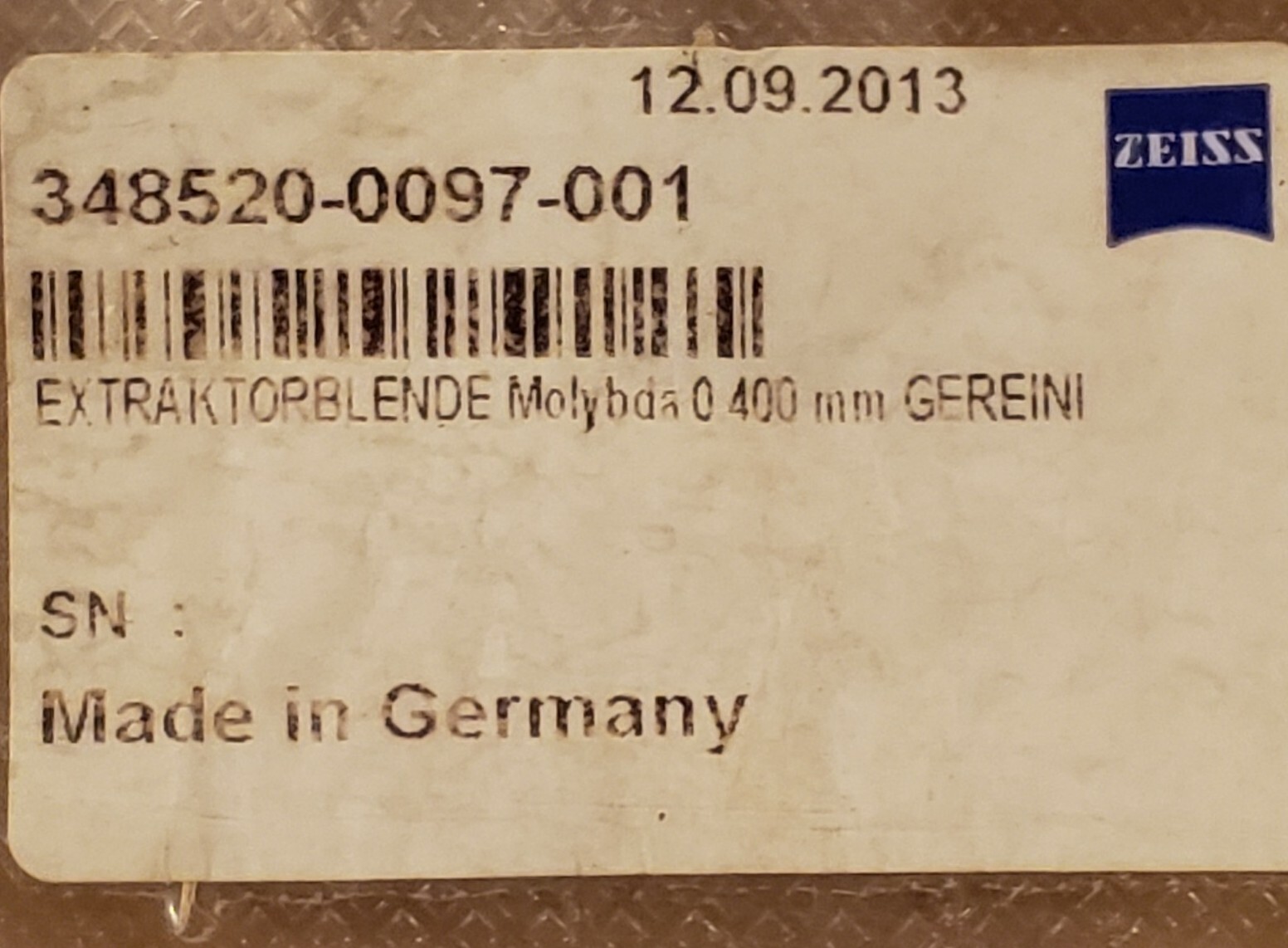 Zeiss Extractor Aperture 348520-0097-001
