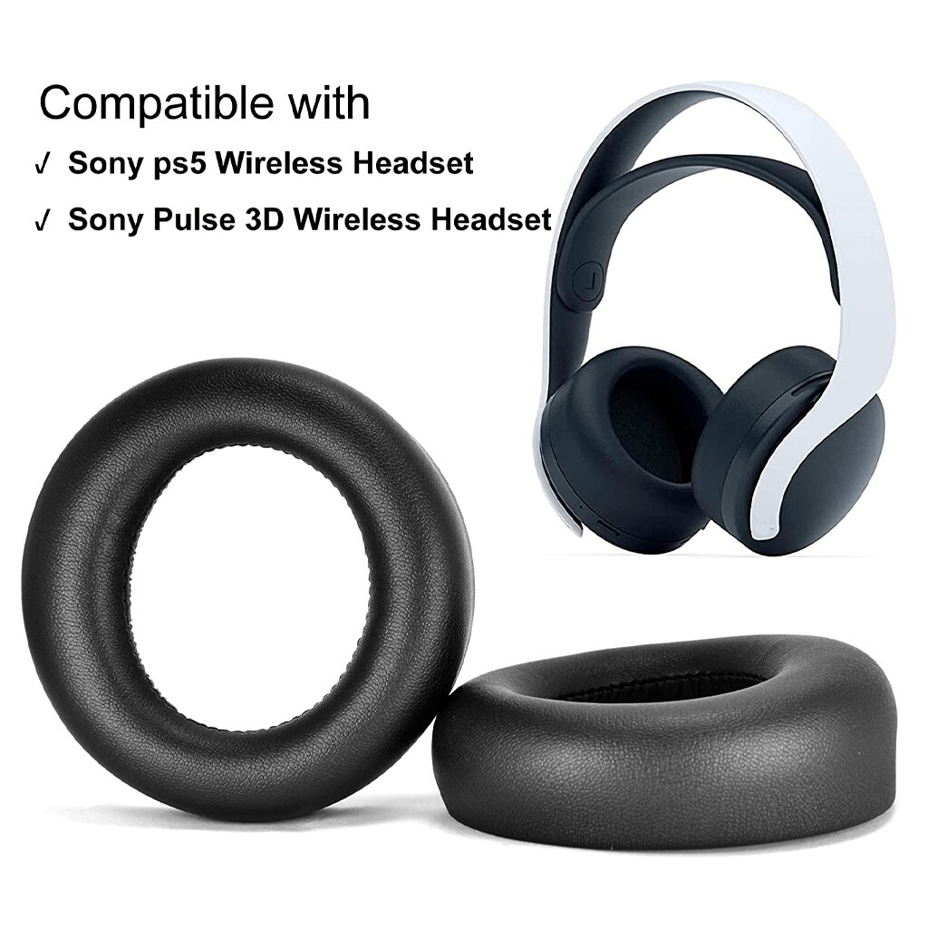2x Replacement Soft Foam Ear Pads Cushion For Sony PS5 Pulse 3D Wireless Headset
