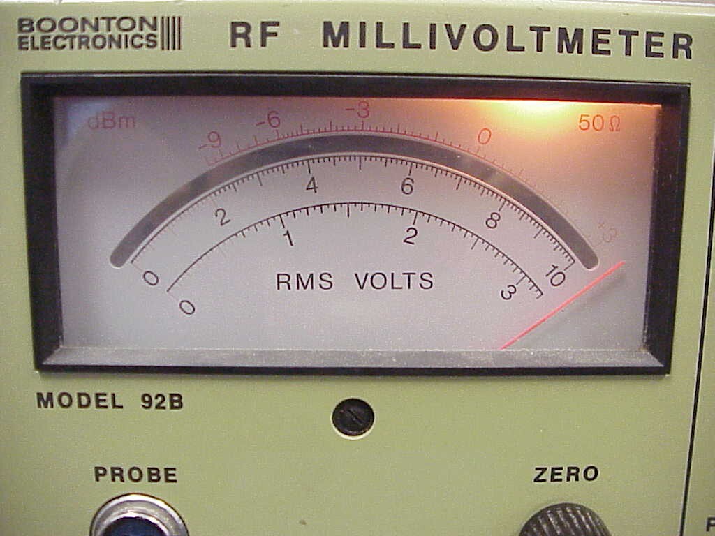 Boonton Electronics 92BD RF Millivoltmeter | -50 to +20 dBm | 1-3000mV