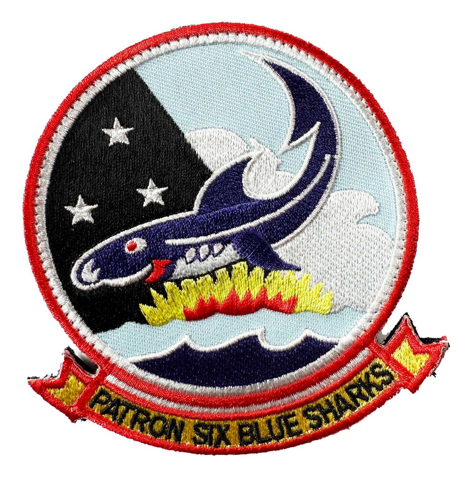 VP-6 Blue Sharks Squadron Patch – Hook and Loop