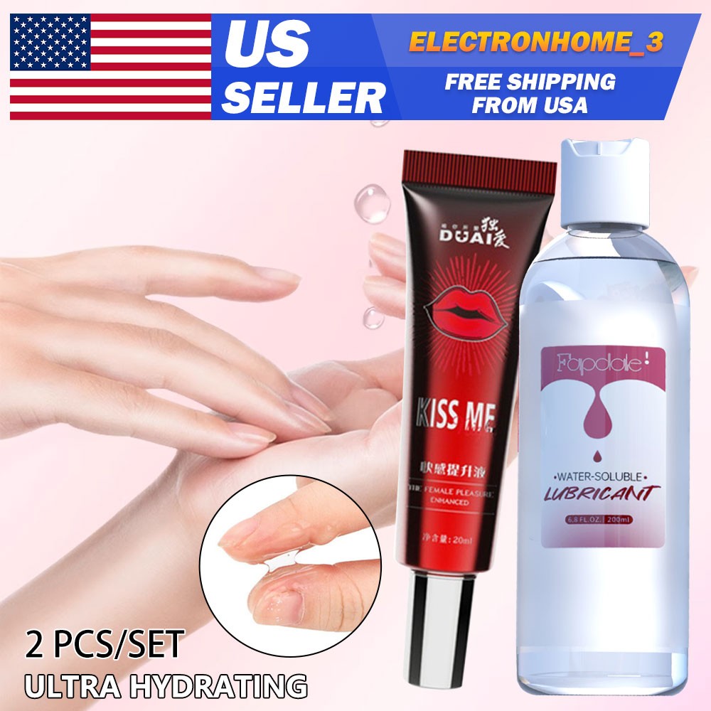 2PCS Long Lasting Water Based lubricant Personal Sex Lube Lubricant Nature Feel