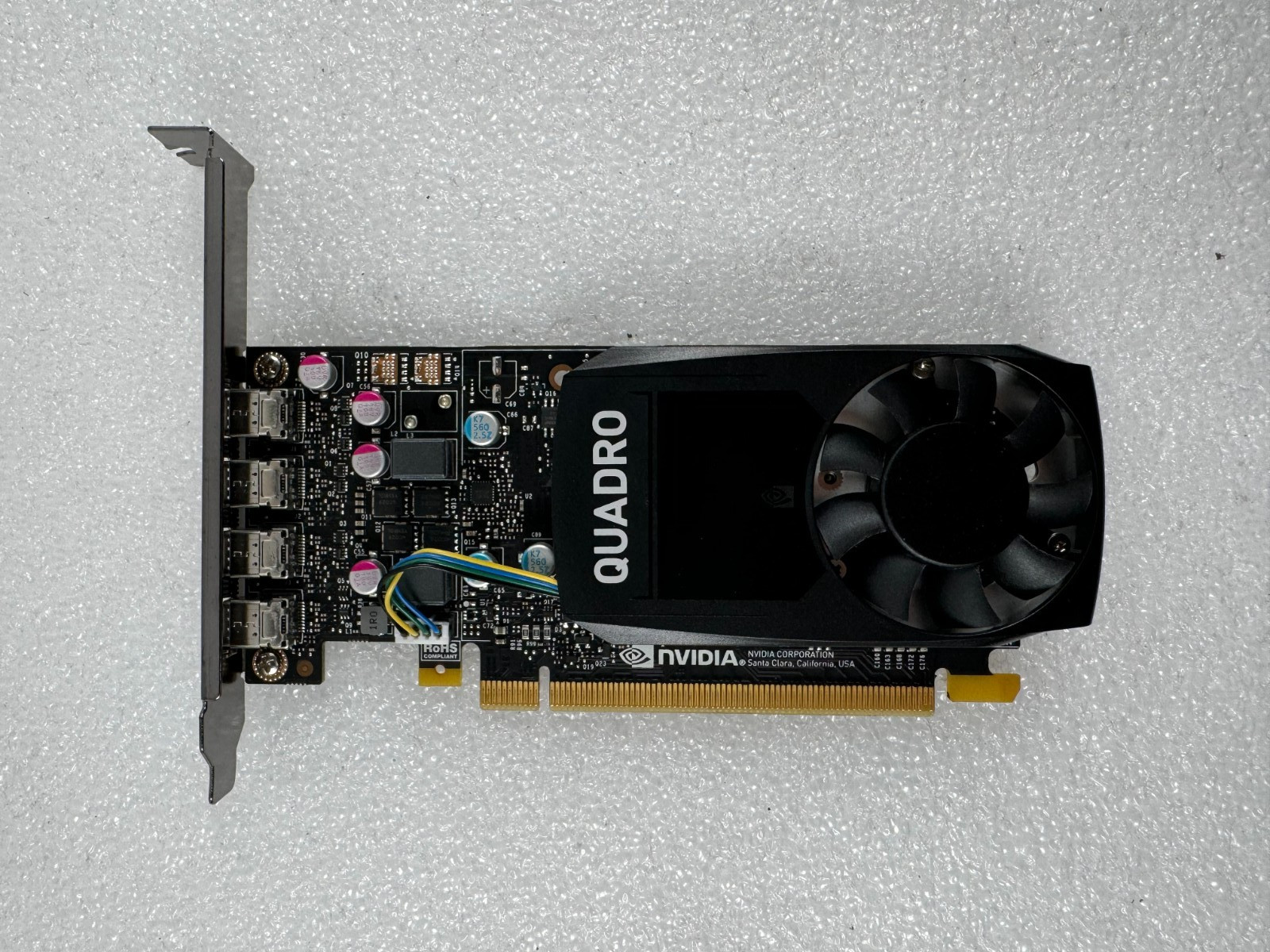 Nvidia QUADRO P620 2GB 4 x Mini Display Port GDDR5 PCIe x16; High Profile