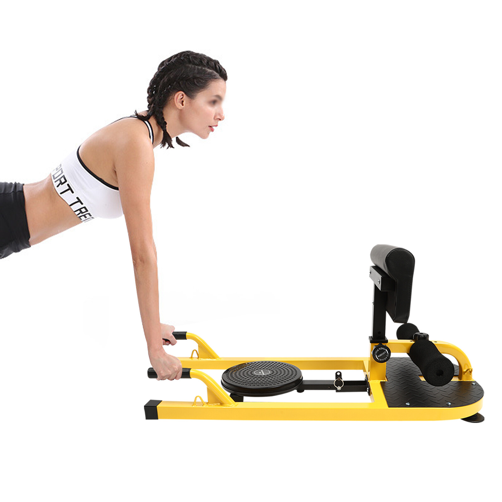 Multifunctional Deep Squat Bench with Adjustable Backrest and Armrests