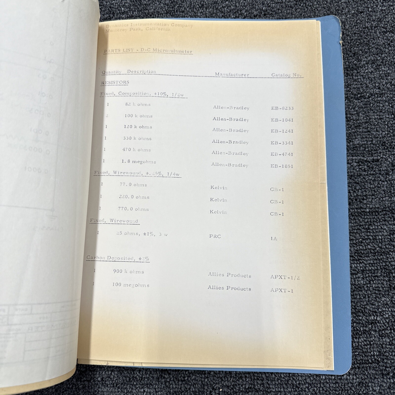 Dynamics Model 4683 D-C Microvoltmeter Operating Instructions 4683/0011