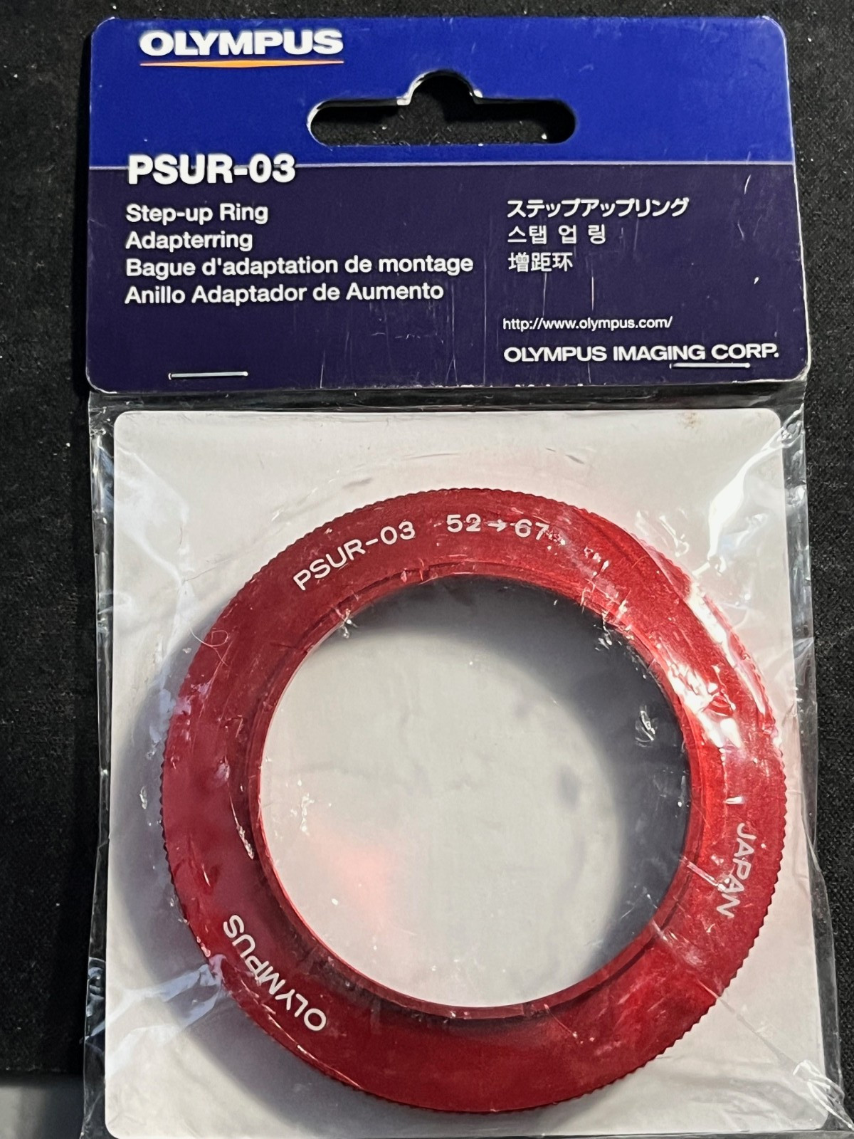 OLYMPUS PSUR-03 STEP UP RING 52 TO 67