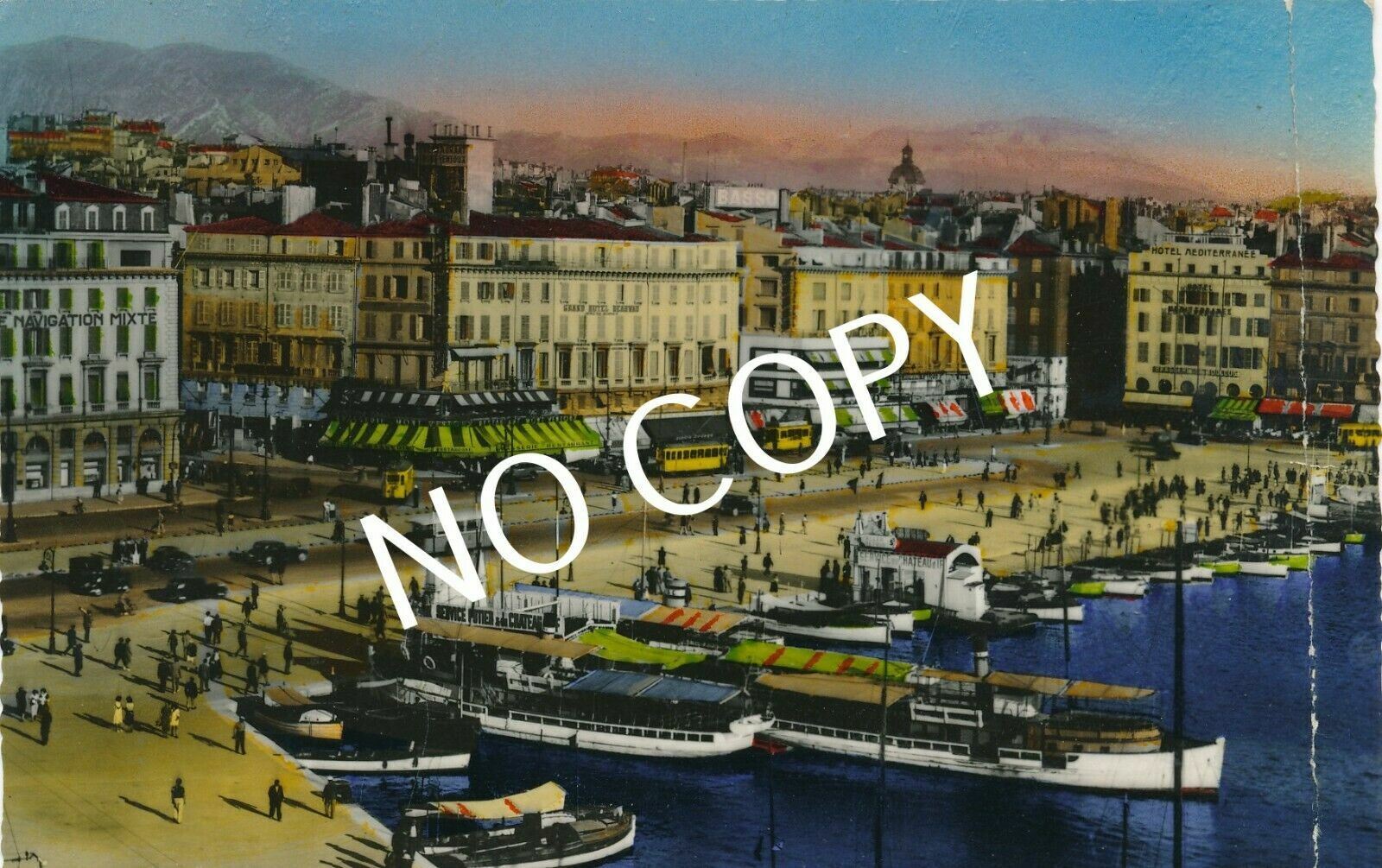 Photo PK WK2 France Marseille Harbor And Ships 10.12.1942 C1.22