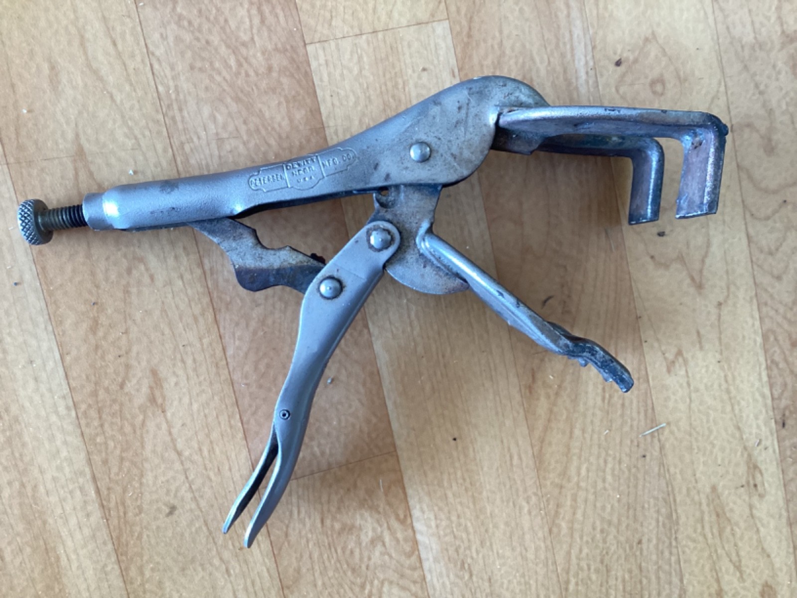 Vintage Vise Grip 9R Welding Clamp Pliers Made in USA Petersen Dewitt Mfg.