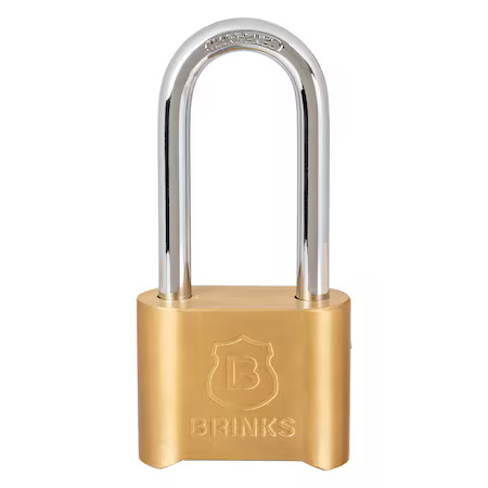 BRINKS 171-50052 Combination Padlock, Brass, 48mm, High Security, Resettable
