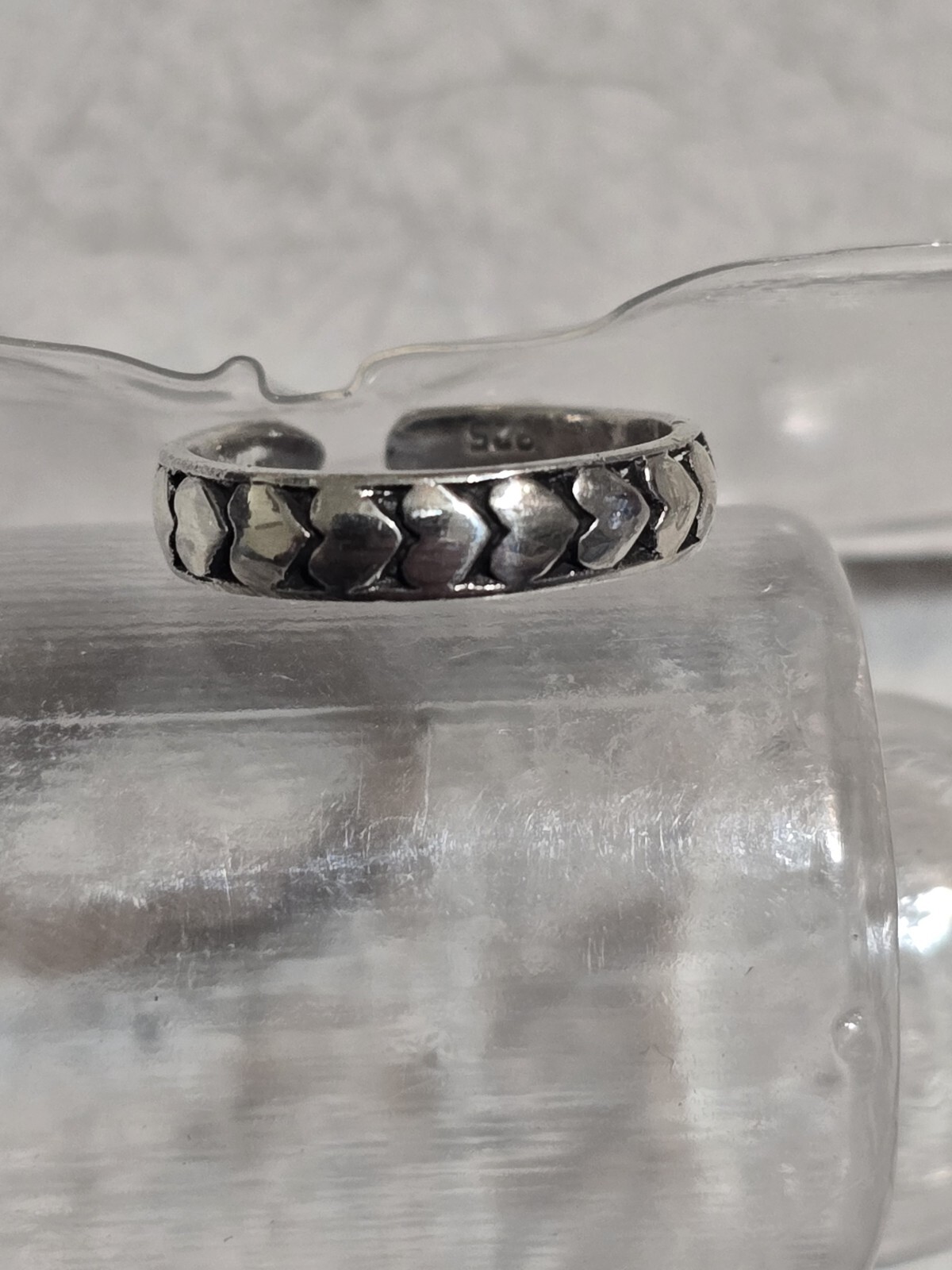 3 Sterling Silver Toe Ring Adjustable Size