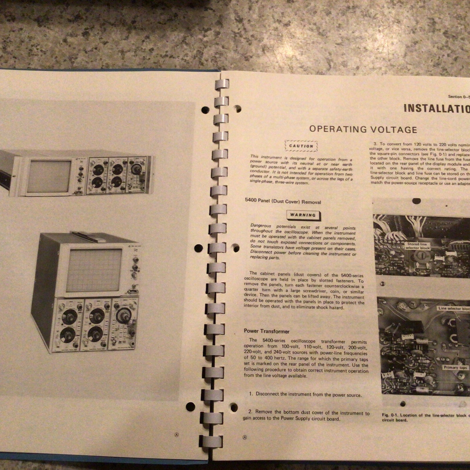 Tektronic 5403 Oscilloscope System Instruction Manual 1973, clean book