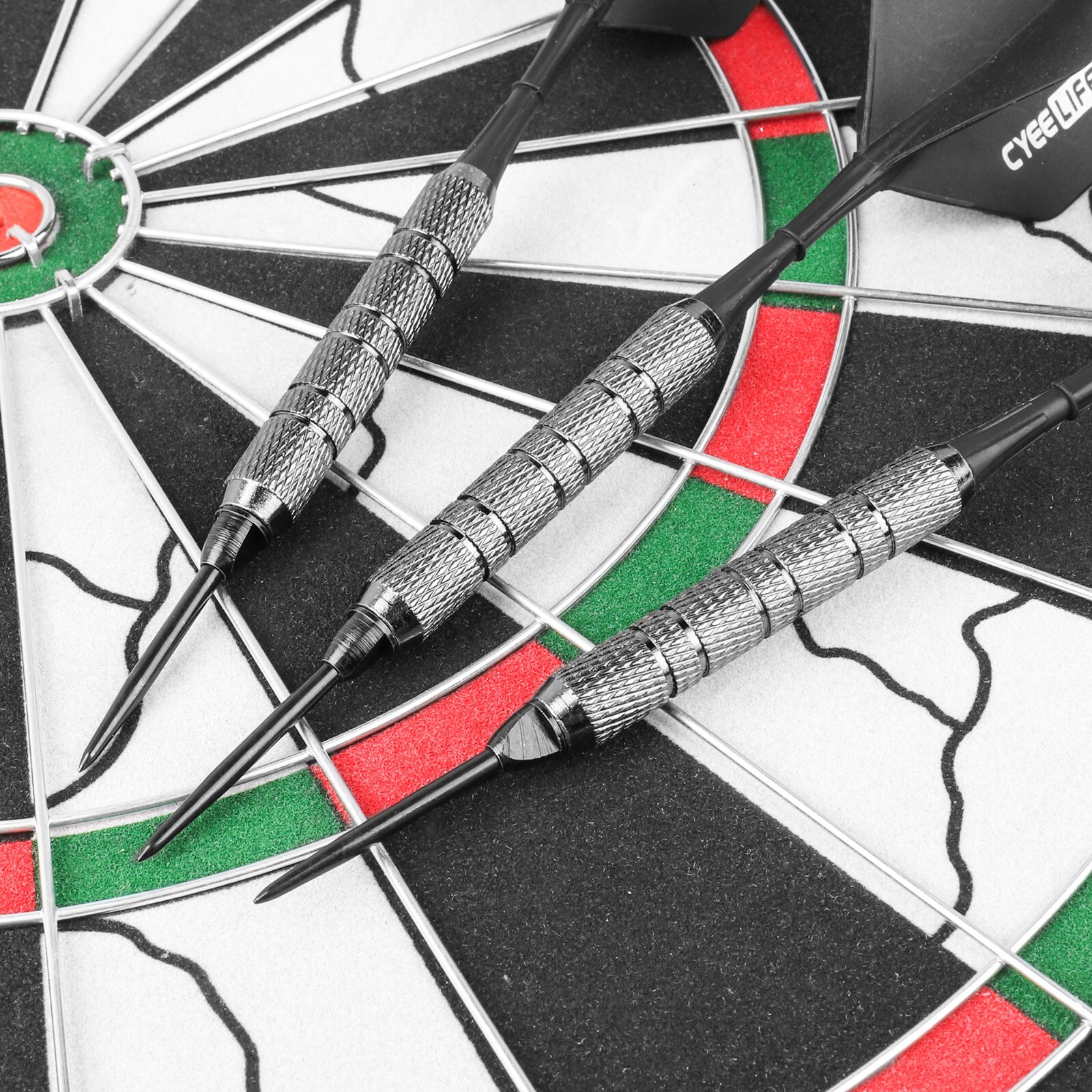 12pcs Darts Steel Points+Ruber Rings Adapter conversion Tips CyeeLife