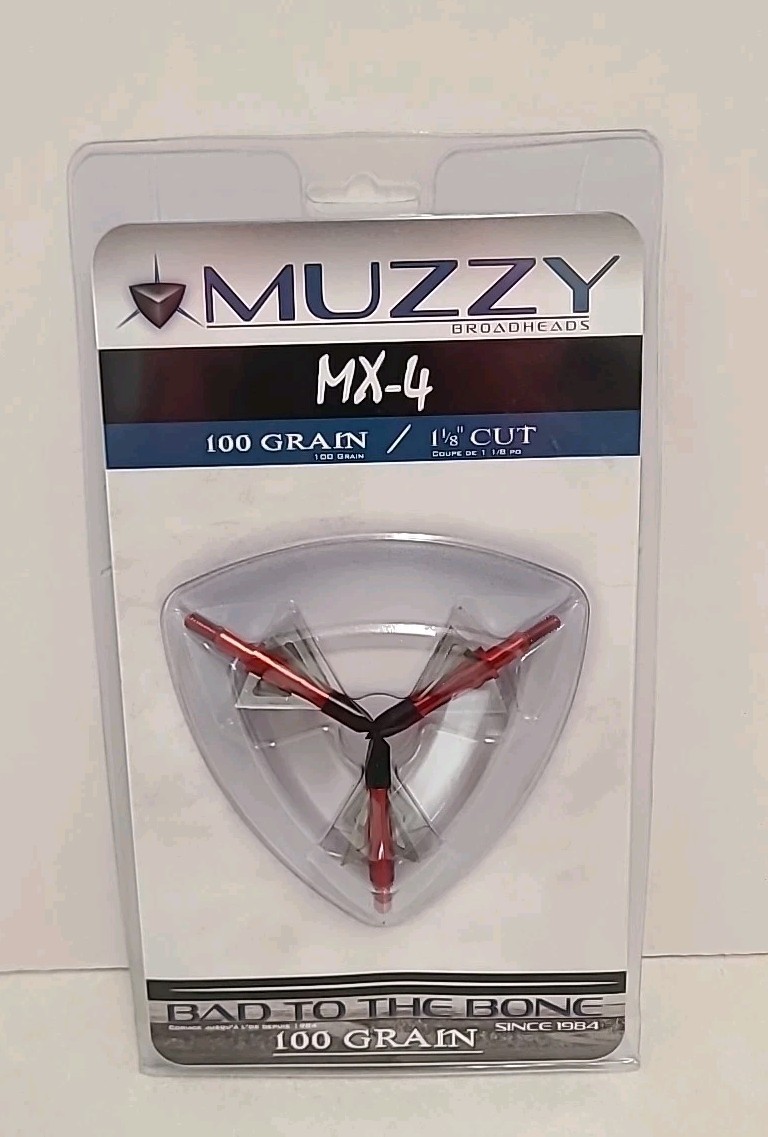 Muzzy MX-4 4-Blade Broadhead 3-Pack - 100 Grain